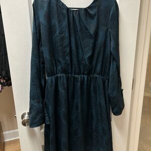 Elegant Black Floral Dress